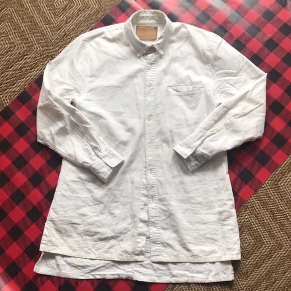 B Scott Extra Long Linen Cotton Blend Oxford - Picture 4 of 6